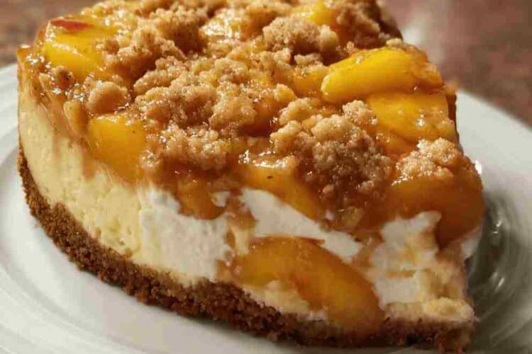 Peach Cobbler Cheesecake