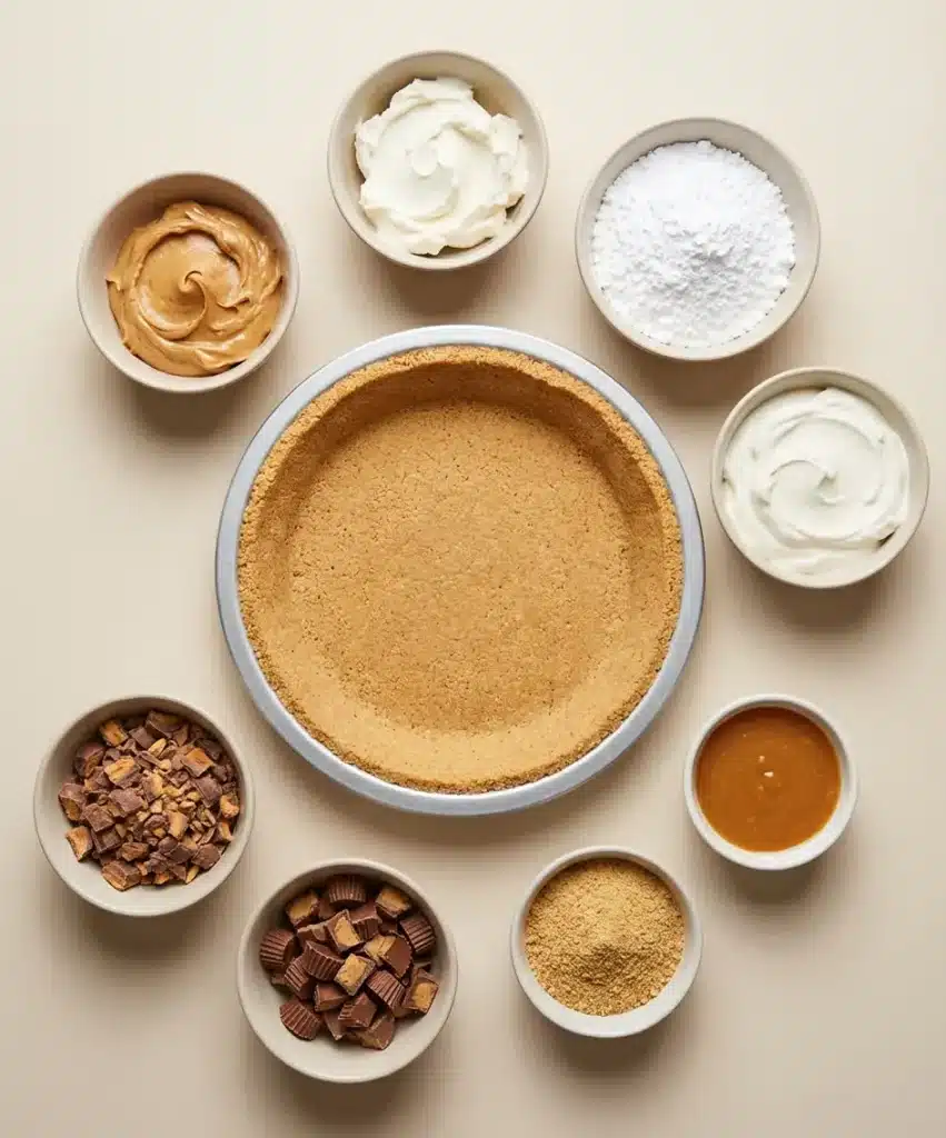 Peanut Butter Butterfinger Pie ingredients