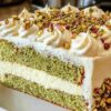 Pistachio Raspberry Cake Recipe