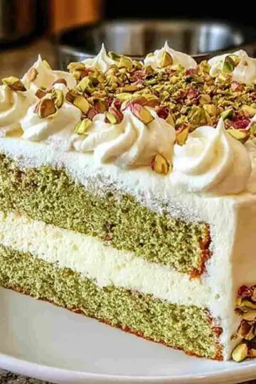 Pistachio Raspberry Cake Recipe