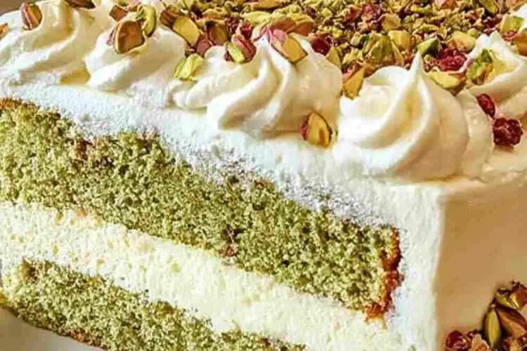 Pistachio Raspberry Cake Recipe