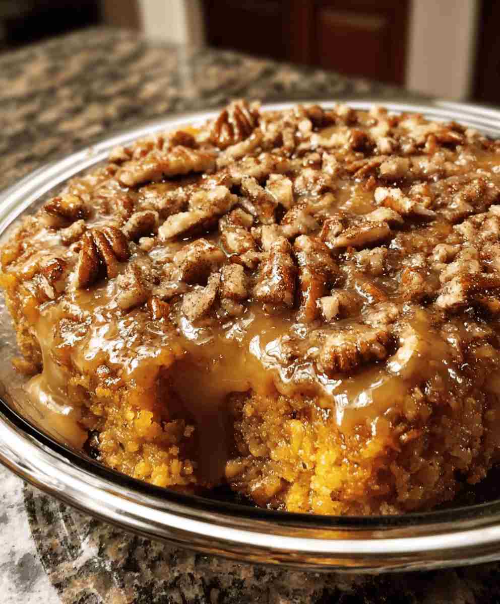 Pumpkin Oatmeal Dump Cake Recipe