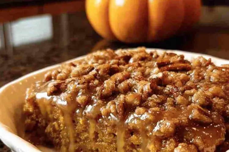 Pumpkin Oatmeal Dump Cake Recipe