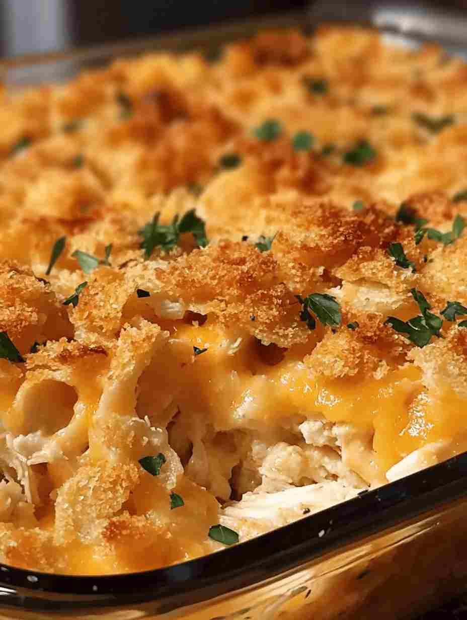 Ritz Cracker Chicken Casserole