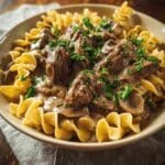 Slow Cooker Beef Stroganoff