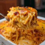 Spicy Southern Chicken Spaghetti Casserole