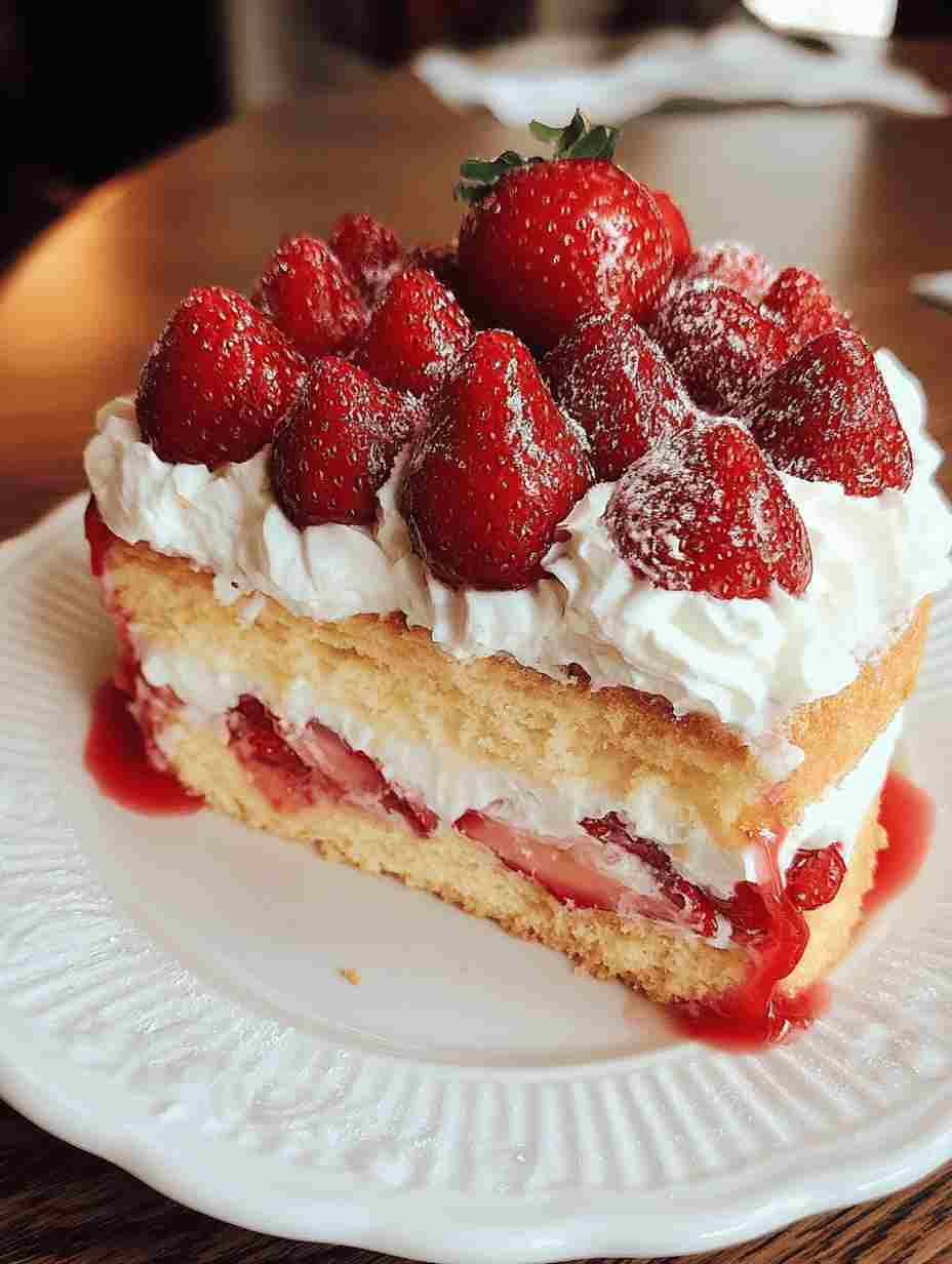Strawberries and Cream Cake