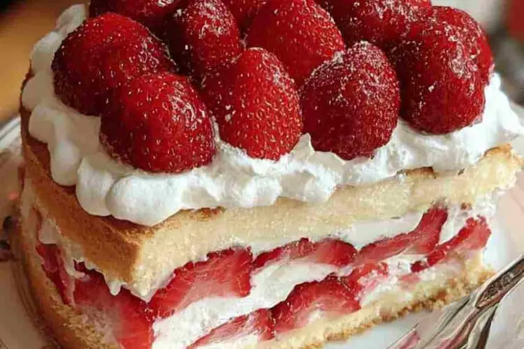 Strawberries and Cream Cake