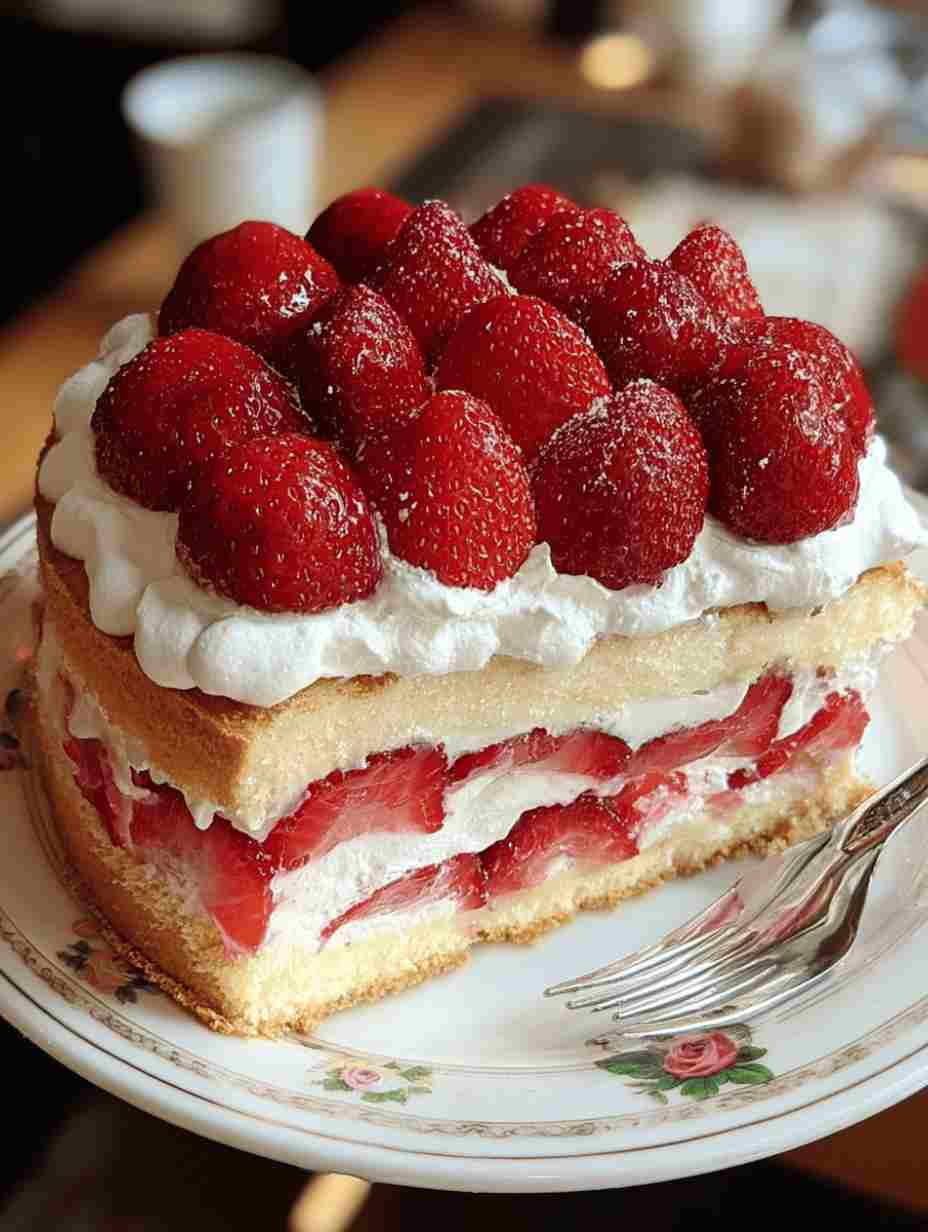 Strawberries and Cream Cake
