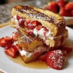 Strawberry Cheesecake Stuffed French Toast
