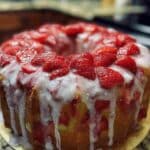 Strawberry Pineapple Pound Cake with Cream Cheese