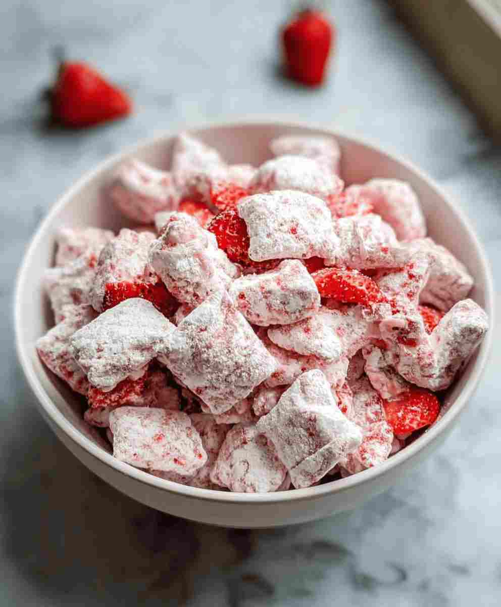 Strawberry Shortcake Puppy Chow Recipe