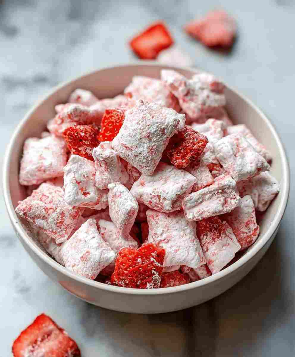 Strawberry Shortcake Puppy Chow Recipe