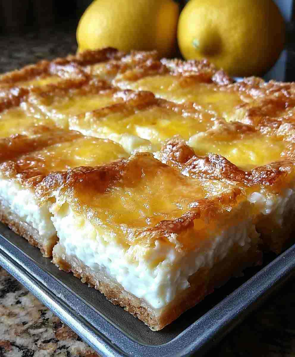 Sunshine Lemon Cream Cheese Squares