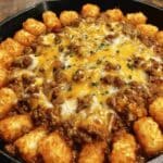 Tater Tot Sloppy Joe Skillet Easy Comfort Food Recipe