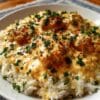 Creamy Smothered Chicken and Rice Comfort Food Dinner