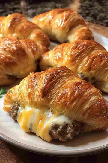 Beef and Cheese Croissants