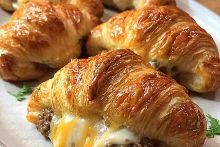 Beef and Cheese Croissants