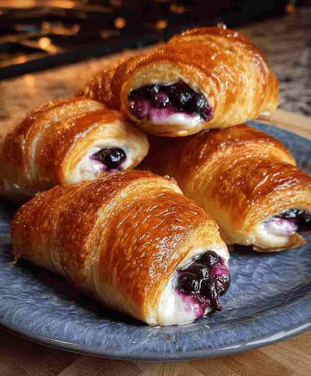 Blueberry Cream Cheese Crescent Rolls