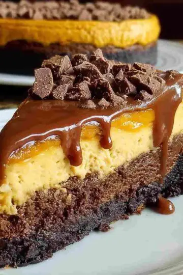 Brownie Bottom Pumpkin Cheesecake
