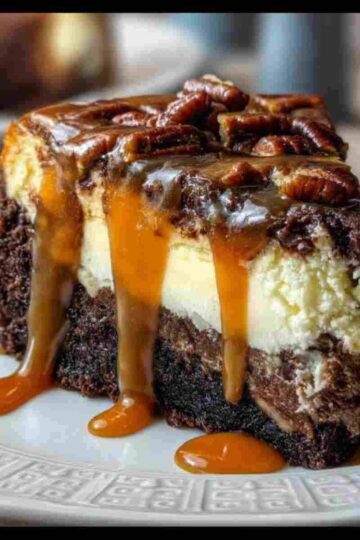 Caramel Brownie Cheesecake