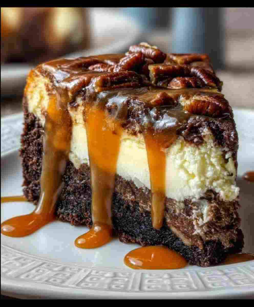 Caramel Brownie Cheesecake
