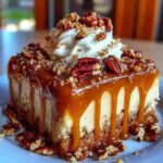 Caramel Butter Pecan Praline Poke Cake