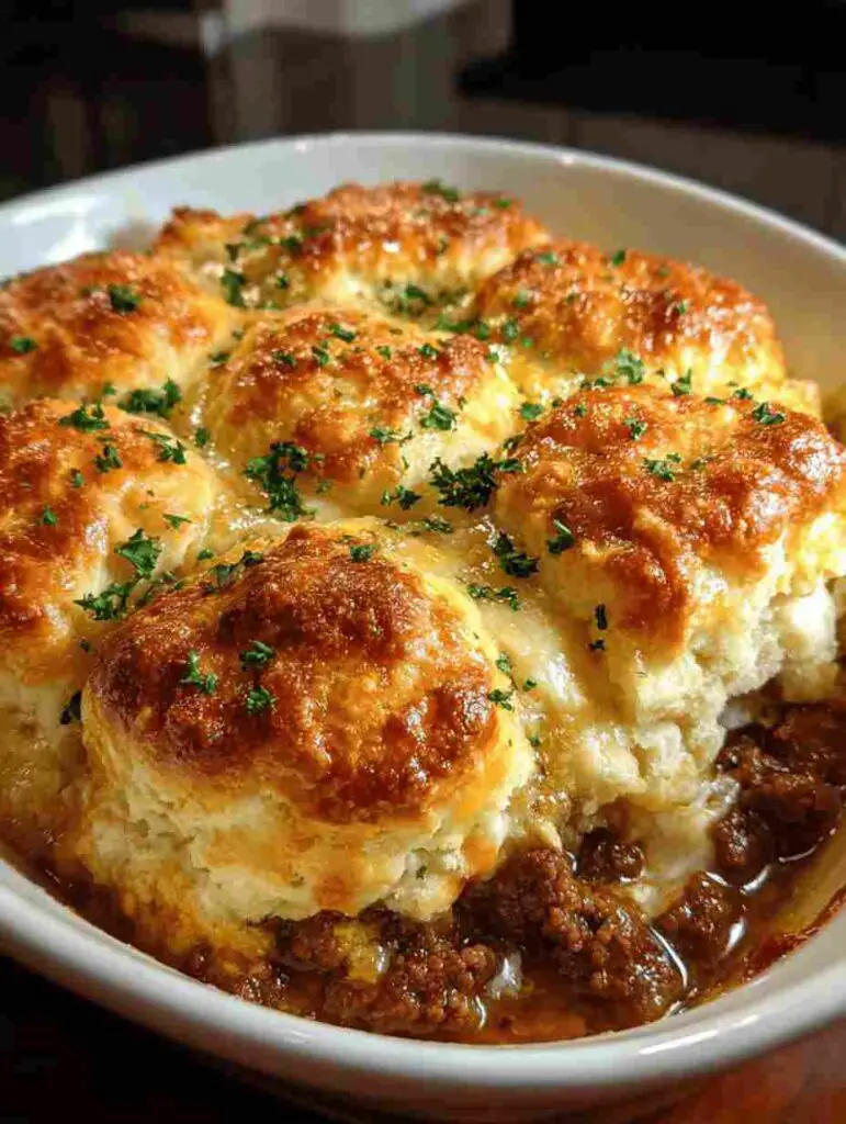 Cheddar Bay Ground Beef Cobbler Recipe