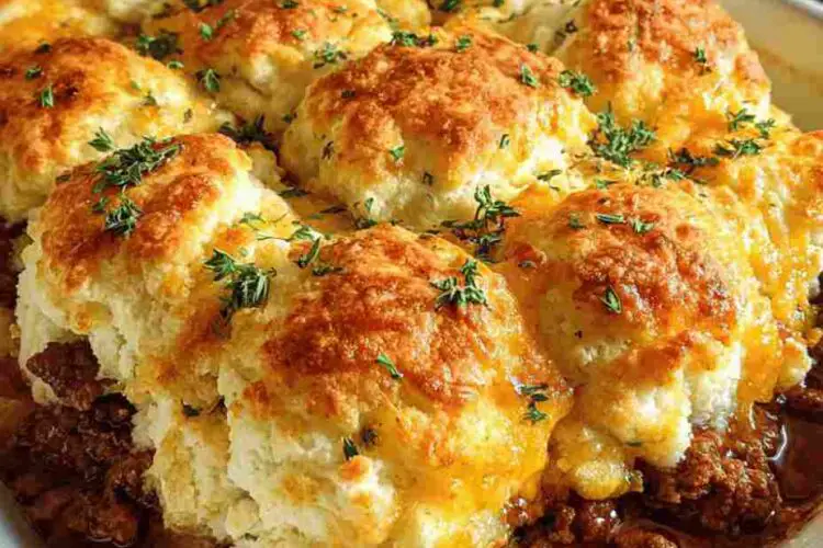 Cheddar Bay Ground Beef Cobbler Recipe