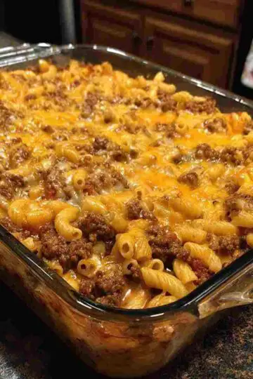Cheesy Beef & Macaroni Casserole