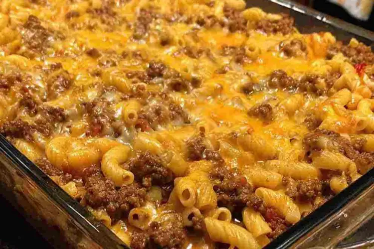 Cheesy Beef & Macaroni Casserole