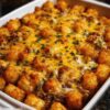 Cheesy Cheeseburger Tater Tot Casserole