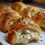 Cheesy Chicken Alfredo Crescents
