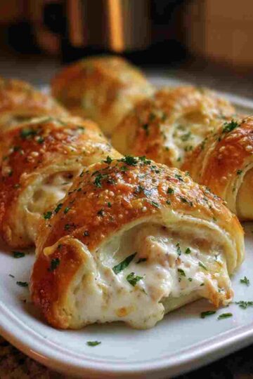Cheesy Chicken Alfredo Crescents