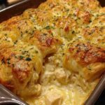 Cheesy Chicken Crescent Bake