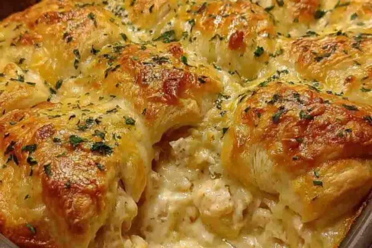 Cheesy Chicken Crescent Bake