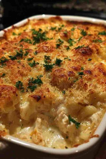 Cheesy Chicken and Macaroni Casserole