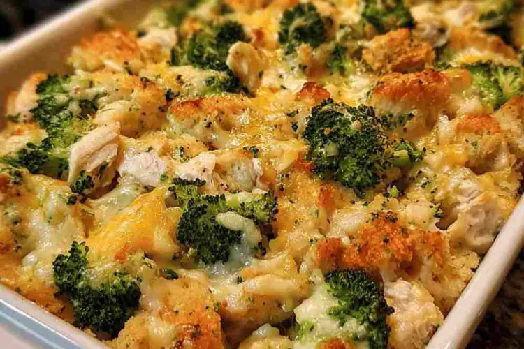 Chicken Broccoli Stuffing Casserole