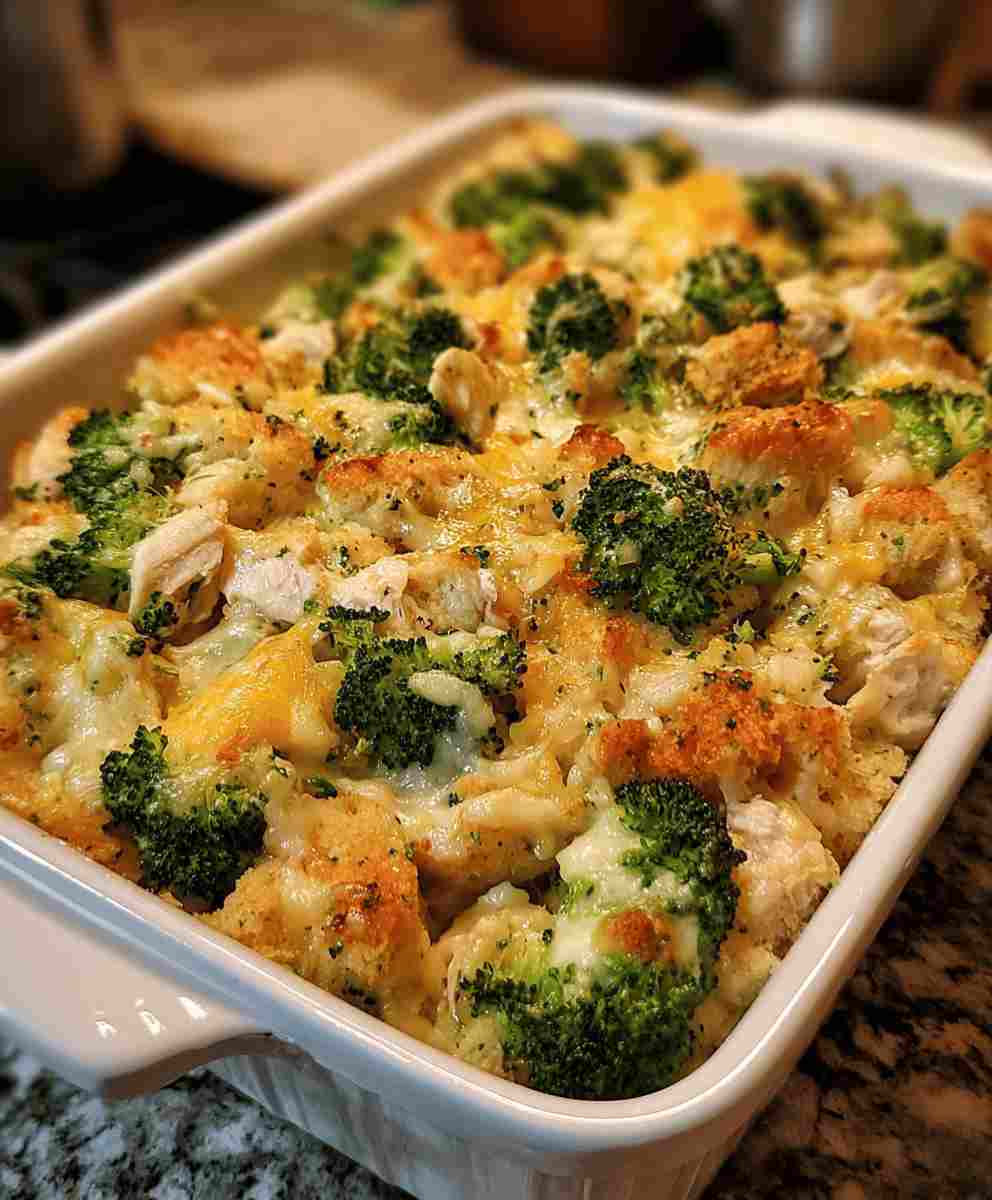 Chicken Broccoli Stuffing Casserole