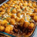 Chili Cheese Tater Tot Casserole