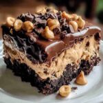 Chocolate Peanut Butter Poke Cake