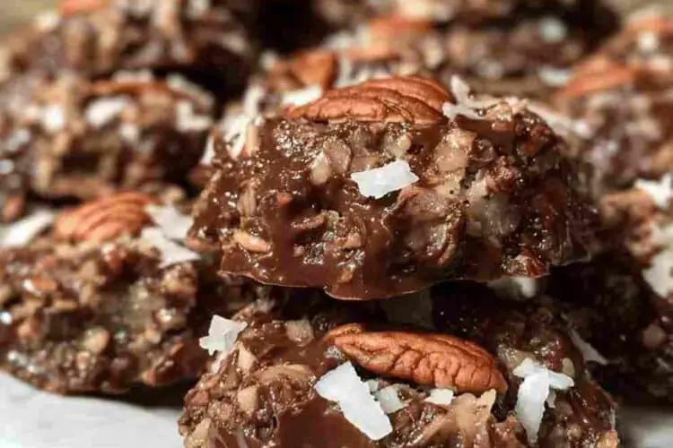Chocolate Pecan Coconut Cookies Recipe