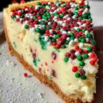 Christmas Sugar Cookie Cheesecake