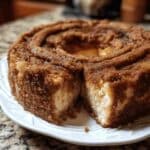 Cinnamon Spiced Baked Churro Cheesecake