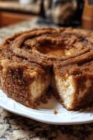 Cinnamon Spiced Baked Churro Cheesecake