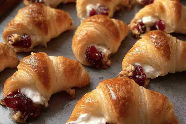 Cranberry Cream Cheese Crescent Bites
