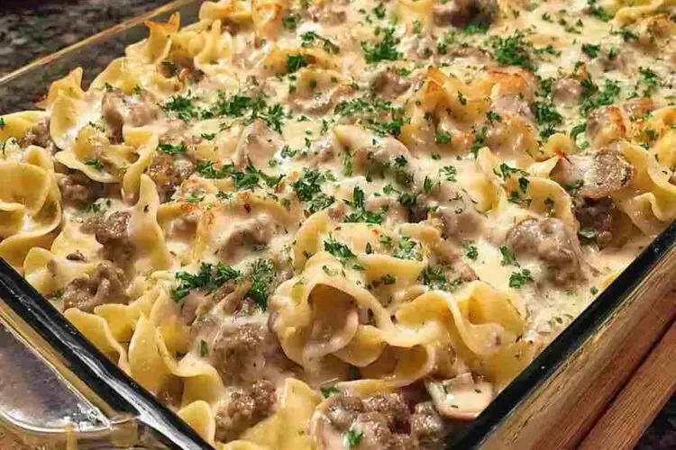 Creamy Beef Stroganoff Casserole