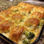 Creamy Broccoli Chicken Crescent Bake