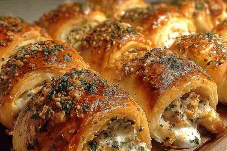 Creamy Garlic Herb Chicken Crescent Rolls