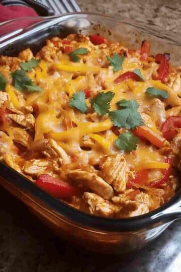 Fajita Chicken Casserole Bake